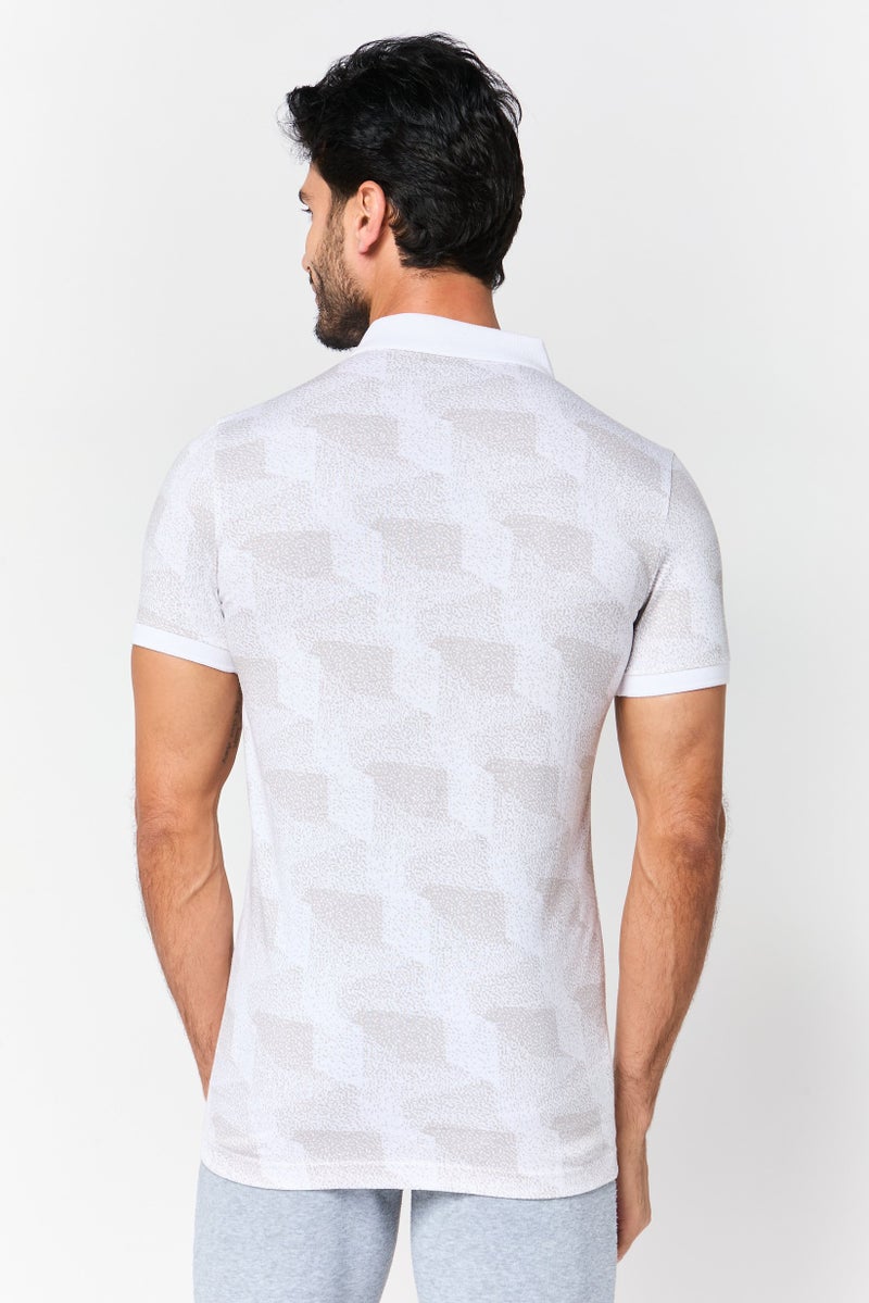 PUMA Men Sportswear Fit Short Sleeve Outdoor Polo Shirt, White - Image 4